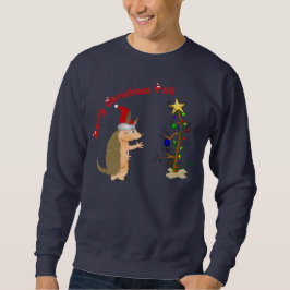Sudadera Camiseta de las Felices Navidad del armadillo