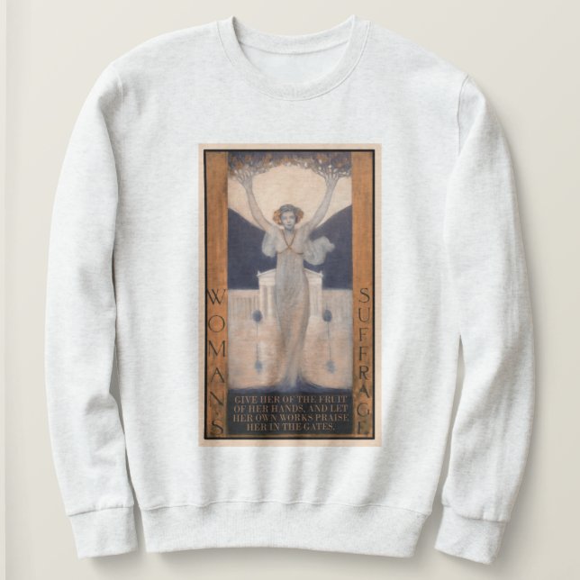 Sudadera Camiseta de las ilustraciones del sufragio de la (Anverso del diseño)