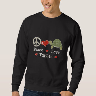Sudadera Camiseta de las tortugas del amor de la paz