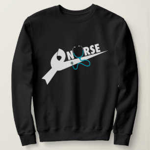 Sudadera Camiseta de lazo de estetoscopio de enfermera, reg