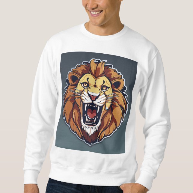 Sudadera Camiseta de león (Anverso)