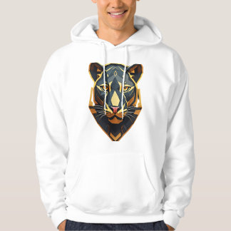 Sudadera Camiseta de león geométrico majestuosa