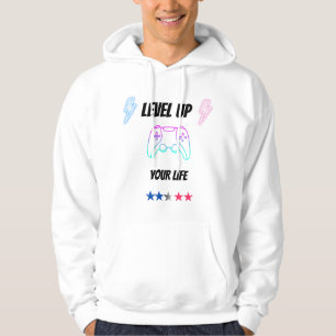 Sudadera Camiseta de Life Gaming Level Up – Motivación para