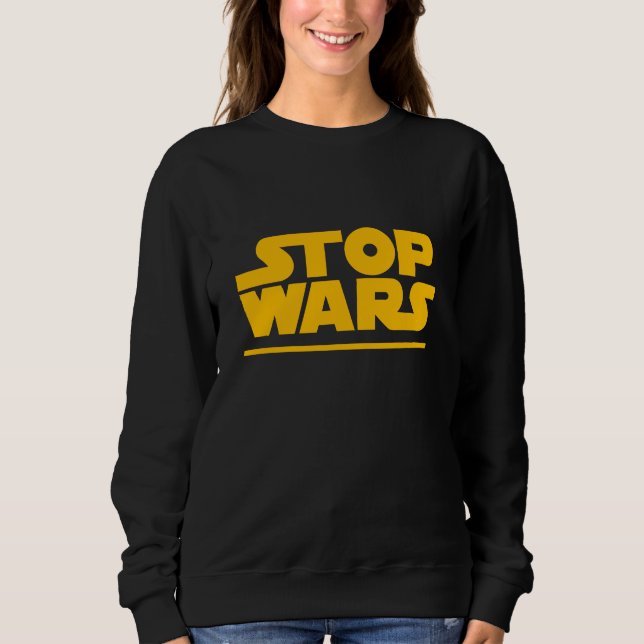 Sudadera Camiseta de Logo Parodia de Stop Wars (Anverso)