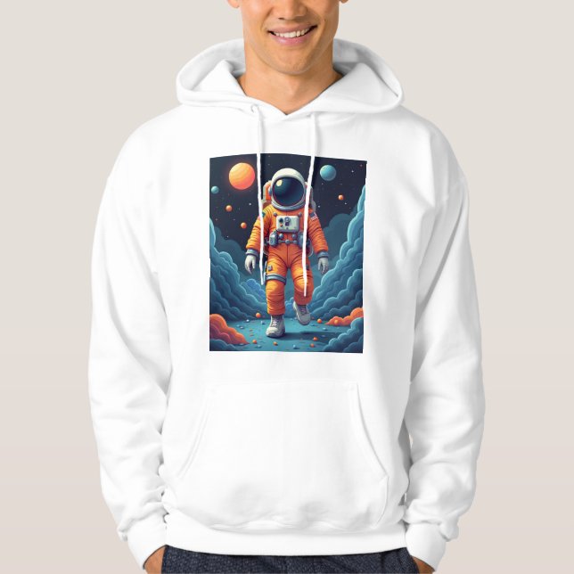 Sudadera Camiseta de los hombres de Spaceman con manchas (Anverso)