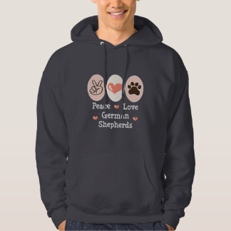 Sudadera Camiseta de los pastores alemanes del amor de la