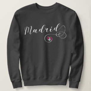 Sudadera Camiseta de Madrid del corazón, español, España