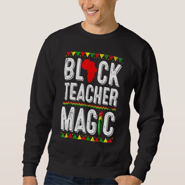 Sudadera Camiseta de magia de maestro negro Maestro Mes de  (Anverso)
