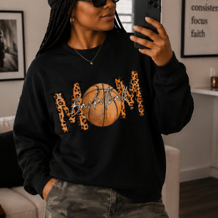 Sudadera Camiseta de Mamá de Baloncesto con Estampado de Le