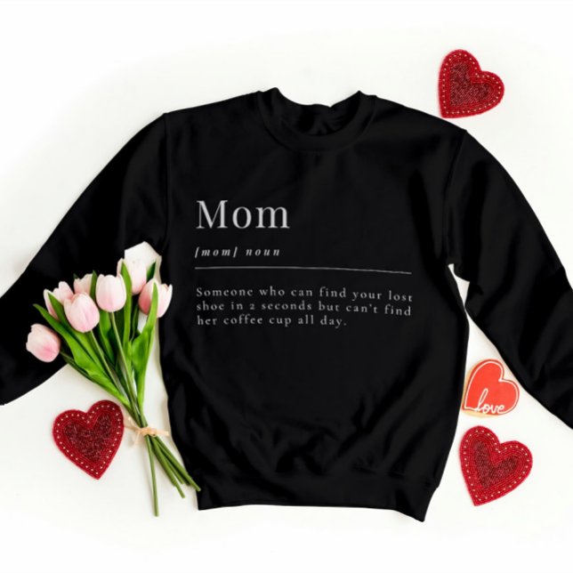 Sudadera Camiseta de mamá divertida y brillante - Definició (Subido por el creador)