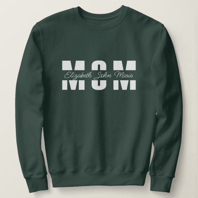 Sudadera Camiseta de mamá personalizada (Anverso del diseño)