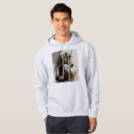 Sudadera Camiseta de manga larga con pintura de caballo
