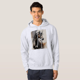 Sudadera Camiseta de manga larga con pintura de caballo