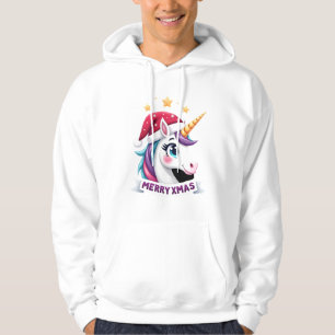 Sudadera Camiseta de manga larga de unicornio de Navidad