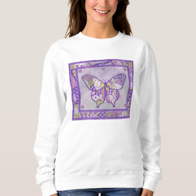 Sudadera Camiseta de mariposa (Anverso)