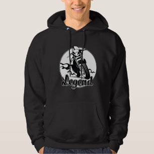 Sudadera Camiseta de Motocicleta Legend con Impresión Fotog