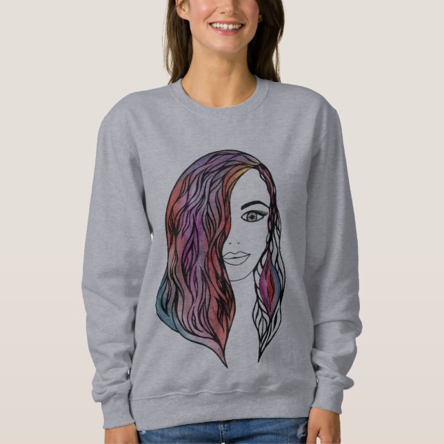 Sudadera Camiseta de mujer con una foto (Anverso)