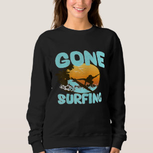Sudadera Camiseta de Mujer Gone Surfing Regalos de Surf