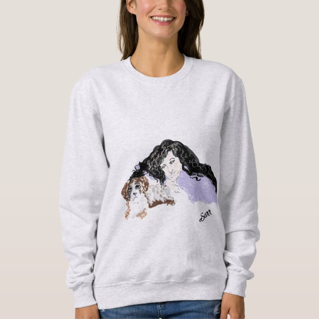 Sudadera Camiseta de mujer: Mejores amigos (Anverso)