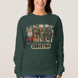 Sudadera Camiseta de Navidad con collage de personajes MERR