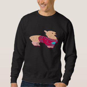 Sudadera Camiseta de Navidad de Llama Alpaca Amante Chicas 