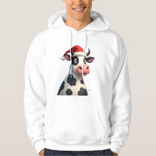 Sudadera Camiseta de Navidad de Vaca Colorida Pop Art (1)