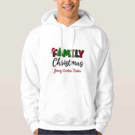 Sudadera Camiseta de Navidad familiar con nombre