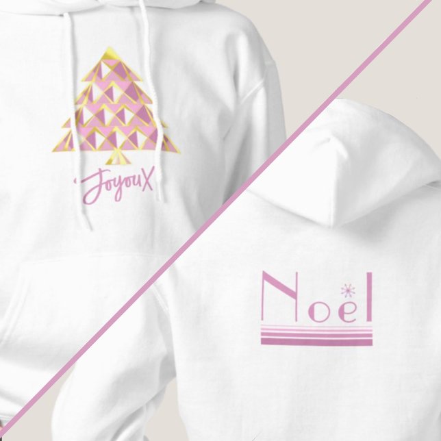 Sudadera Camiseta de Navidad Joyoux Noel Rosa (Subido por el creador)