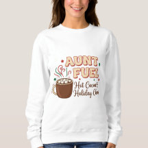 Camiseta de Navidad Tía Fuel – Chocolate Caliente