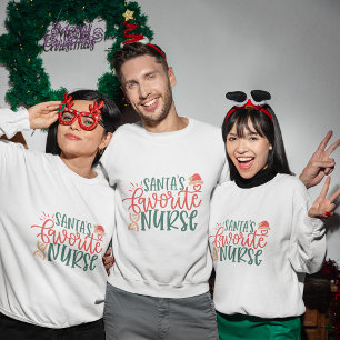Sudadera Camiseta de navidades de enfermería favorita de Sa
