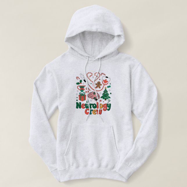 Sudadera "Camiseta de Navidades de equipos de neurología fe (Diseño del anverso)