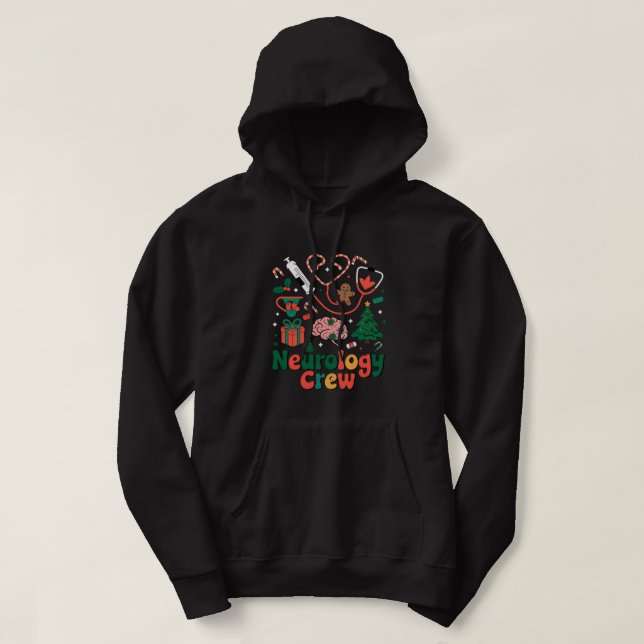 Sudadera "Camiseta de Navidades de equipos de neurología fe (Diseño del anverso)
