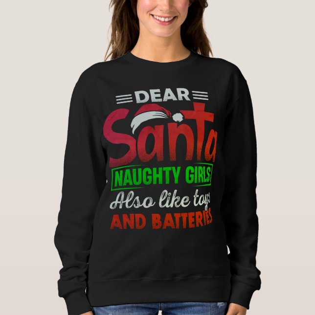 Sudadera Camiseta de Navidades humorísticos con un mensaje  (Anverso)