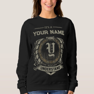 Sudadera Camiseta de nombre personalizado, nombre de famili