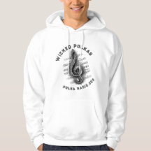 Camiseta de nota musical de polca malvada