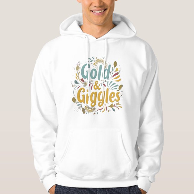Sudadera Camiseta de oro y gafas (Anverso)