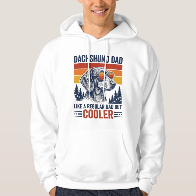 Sudadera Camiseta de Papá Dachshund como un papá normal per (Anverso)