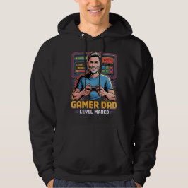 Sudadera Camiseta de Papá Gamer Nivel Máximo para Amantes d
