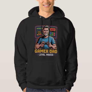 Sudadera Camiseta de Papá Gamer Nivel Máximo para Amantes d