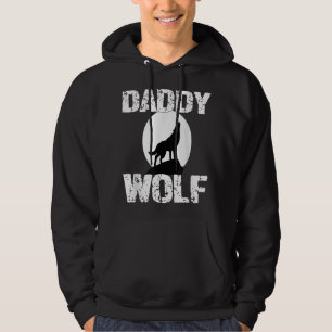 Sudadera Camiseta de Papá Lobo Familia Tribu Lobos Luna Coi