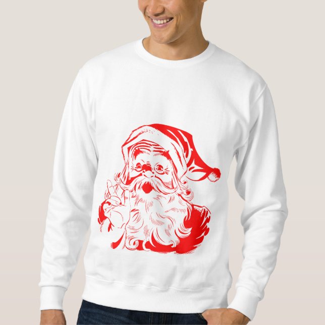 Sudadera Camiseta de Papá Noel del navidad (Anverso)