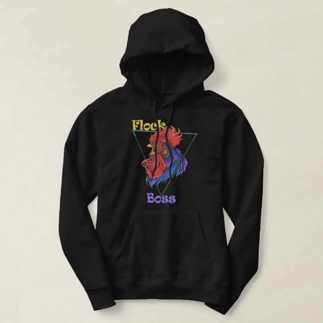 Sudadera Camiseta de papi de pollo Pollo Vintage (Diseño del anverso)