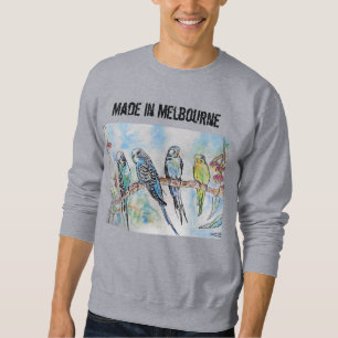 Sudadera Camiseta de periquito Budgie hecha en Melbourne