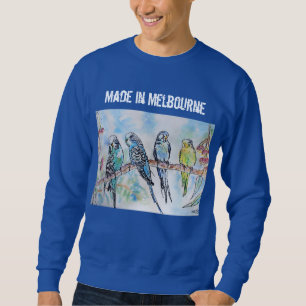 Sudadera Camiseta de periquito Budgie hecha en Melbourne