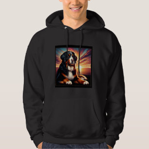 Sudadera Camiseta de perro de montaña de Bernese, vibrante