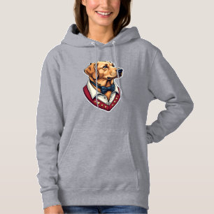 Sudadera Camiseta de perro patriótica vintage de Golden Ret