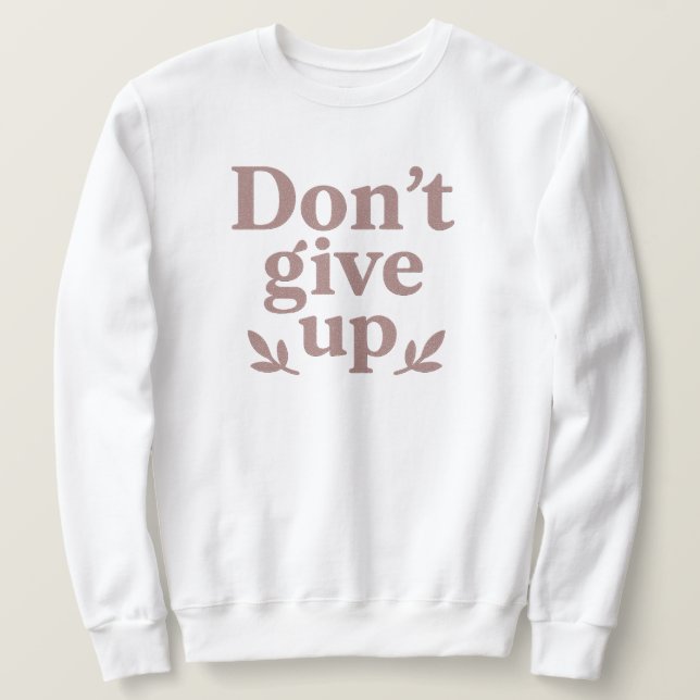 Sudadera Camiseta de perseverancia Purpurinoso (Anverso del diseño)