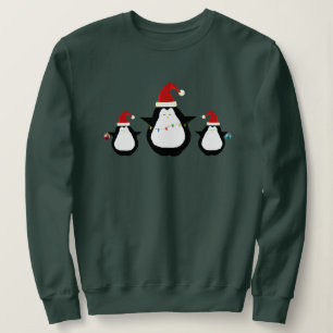 Sudadera Camiseta de Pingüinos de Navidad