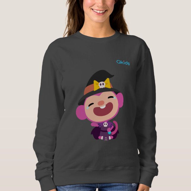 Sudadera Camiseta de Qkids (Momo Halloween) (Anverso)