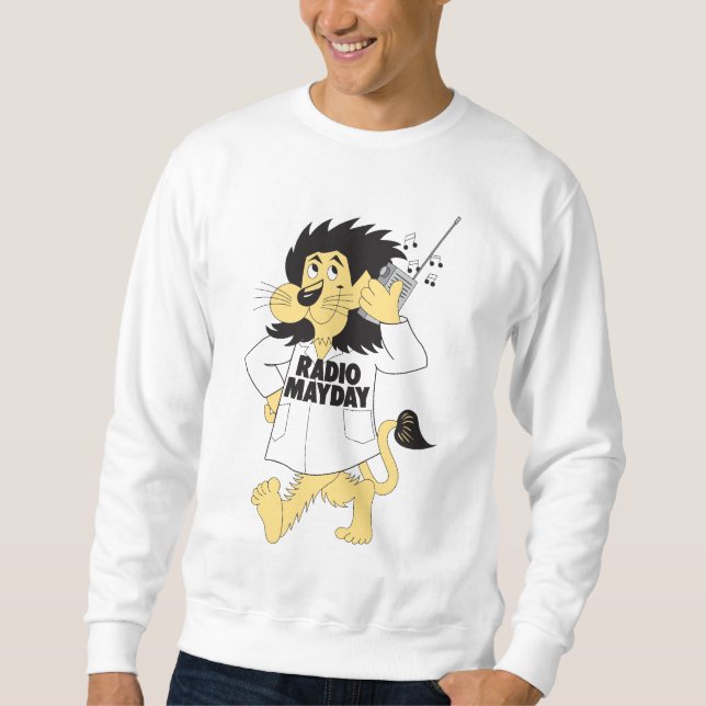 Sudadera Camiseta de radio del león del primero de mayo (Anverso)
